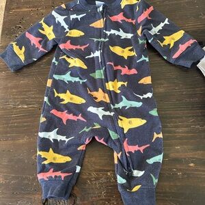 Colorful Shark Print Kids One Piece